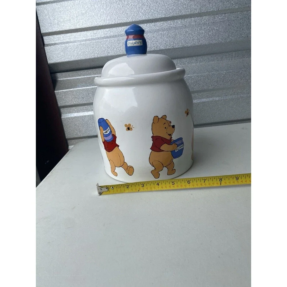 Vintage 1997 Disney Winnie The Pooh Ceramic Cookie Jar Treasure Craft Hunny